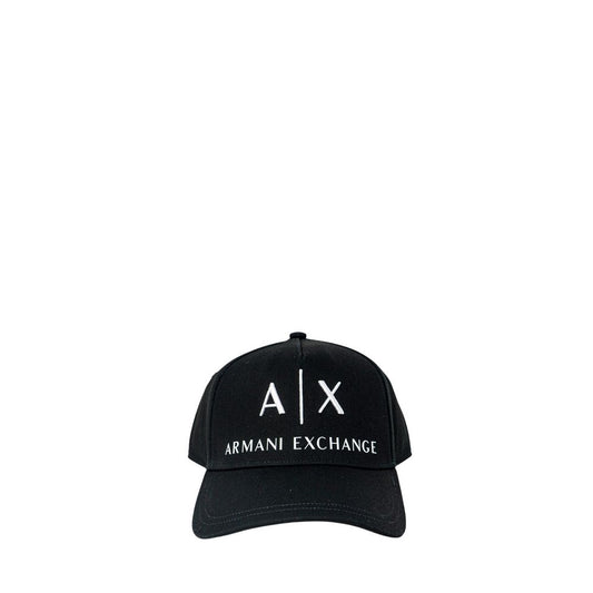 Armani Exchange Black Cotton Hats & Cap - UNI