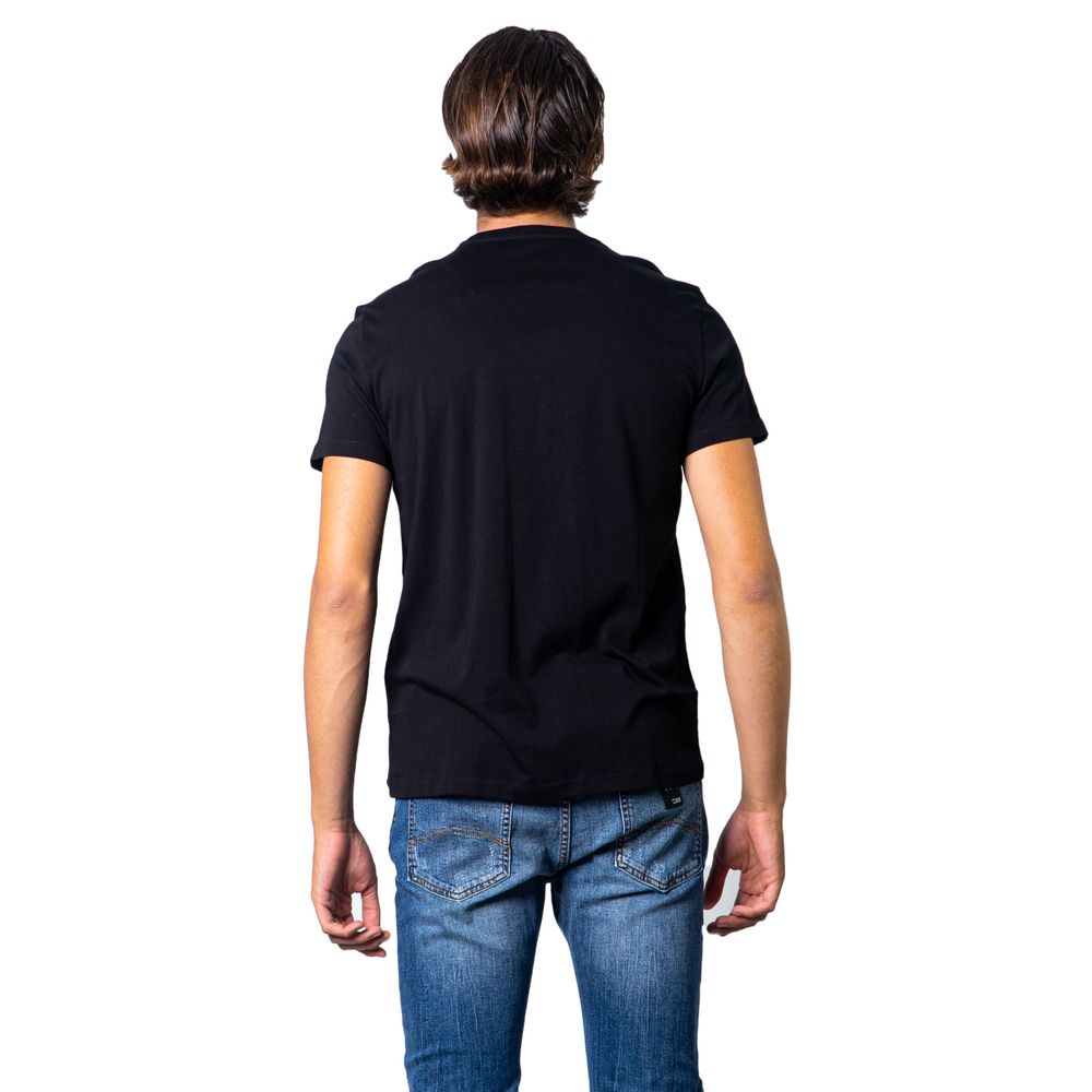 Armani Exchange Black Cotton T-Shirt