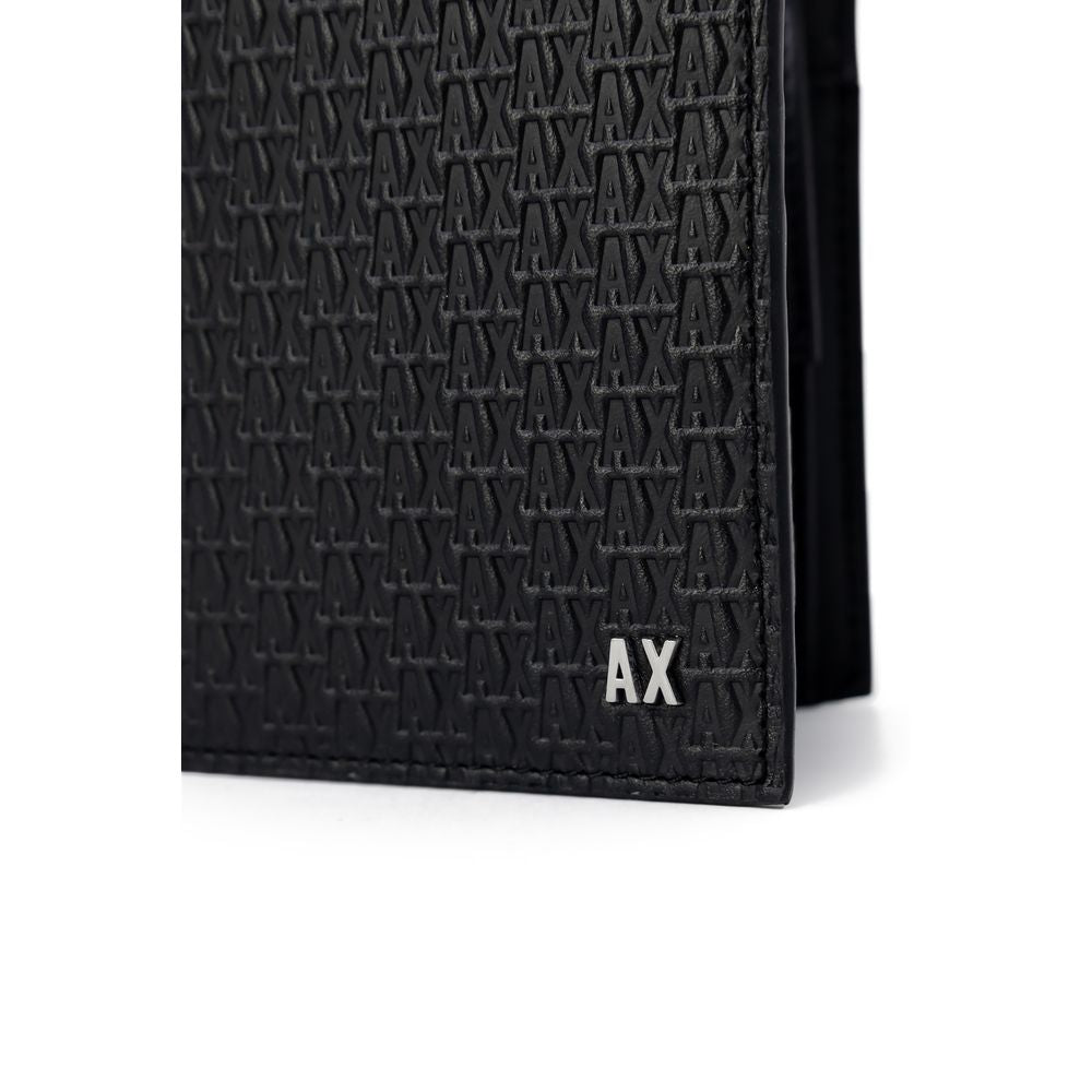 Armani Exchange Black Leather Wallet