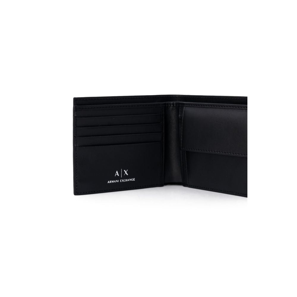 Armani Exchange Black Leather Wallet