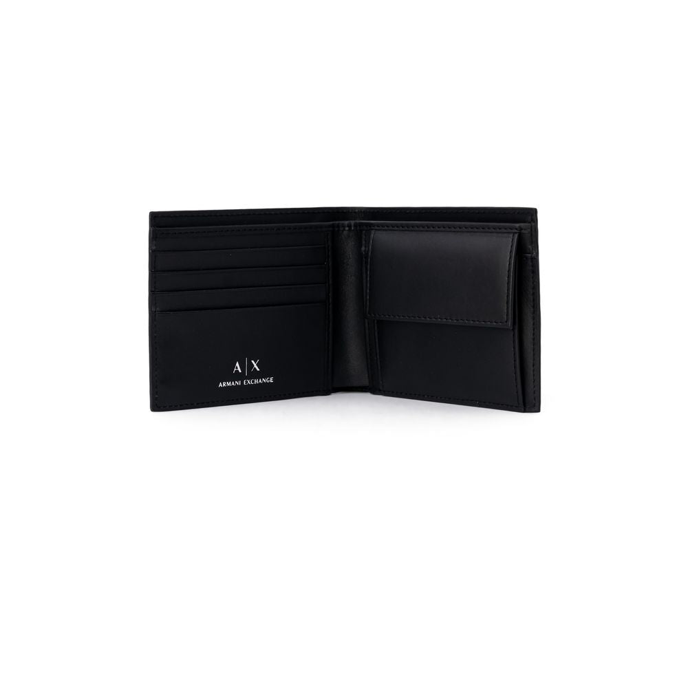 Armani Exchange Black Leather Wallet