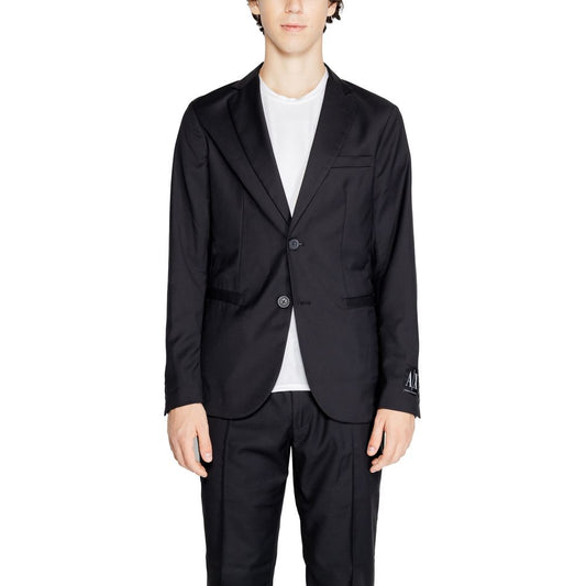 Armani Exchange Black Polyester Blazer