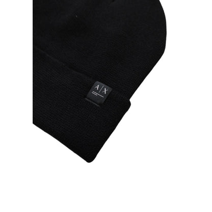 Armani Exchange Black Polyester Hats & Cap - UNI