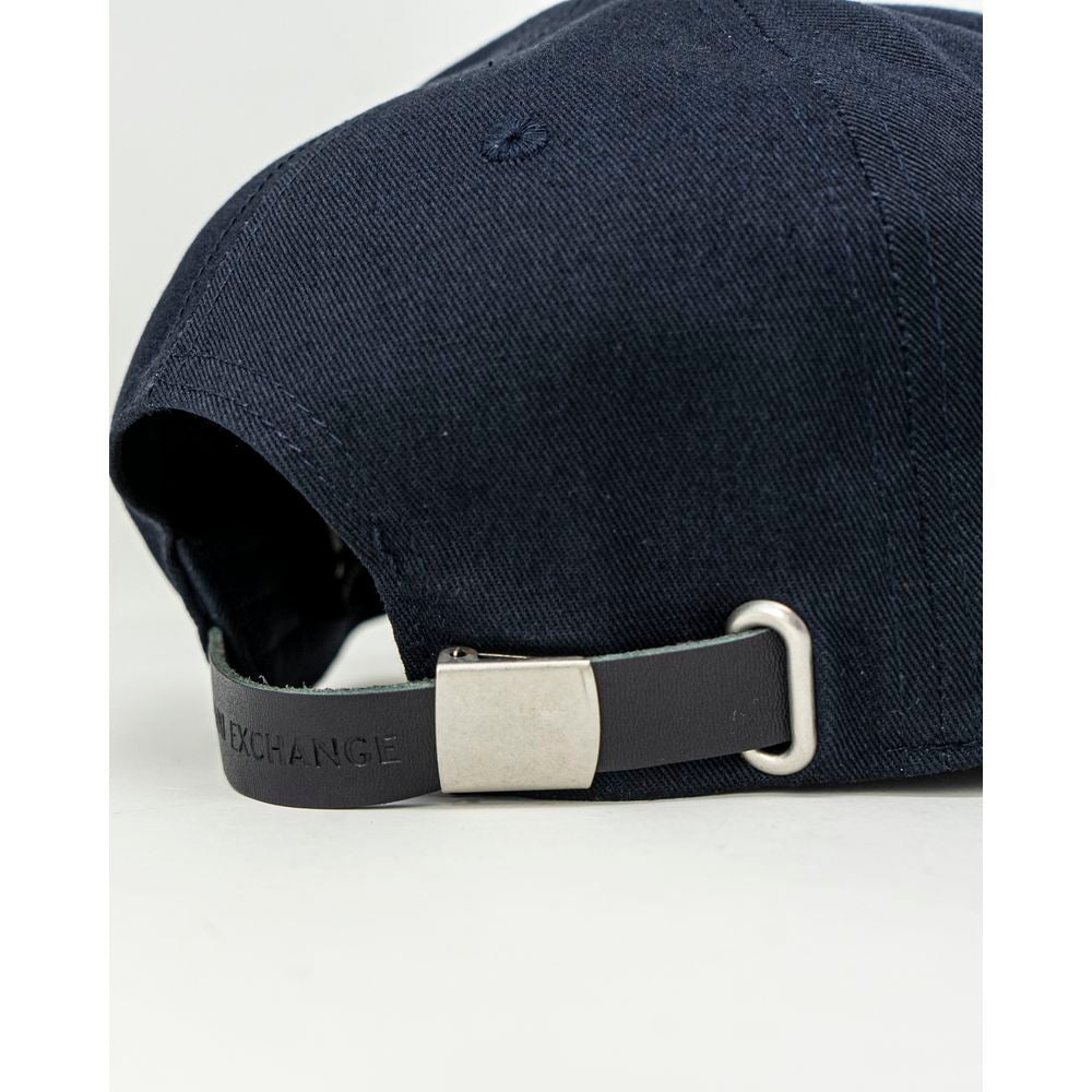 Armani Exchange Blue Cotton Hats & Cap - UNI