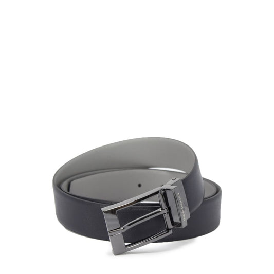 Armani Exchange Blue Leather Belt - UNI