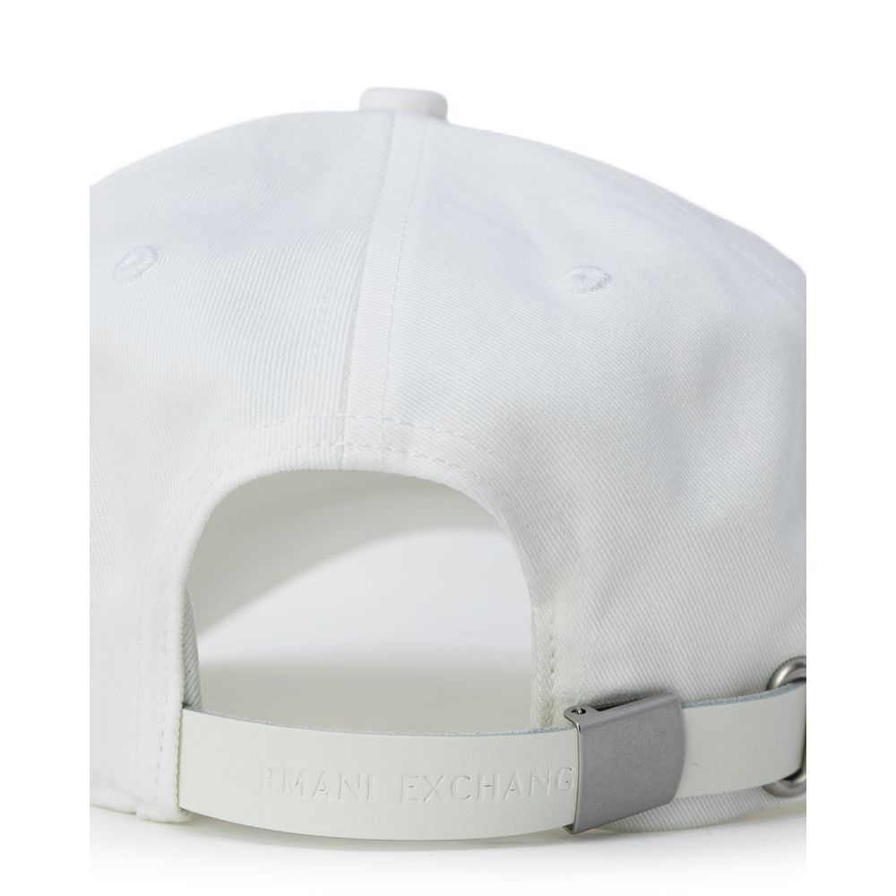 Armani Exchange Cream Cotton Hats & Cap - UNI