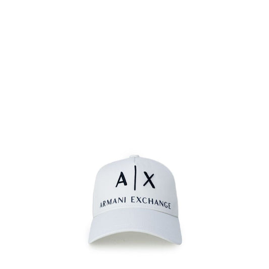 Armani Exchange Cream Cotton Hats & Cap - UNI