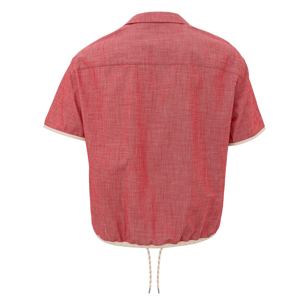 Armani Exchange Crimson Cotton Classic Men’s Shirt - M