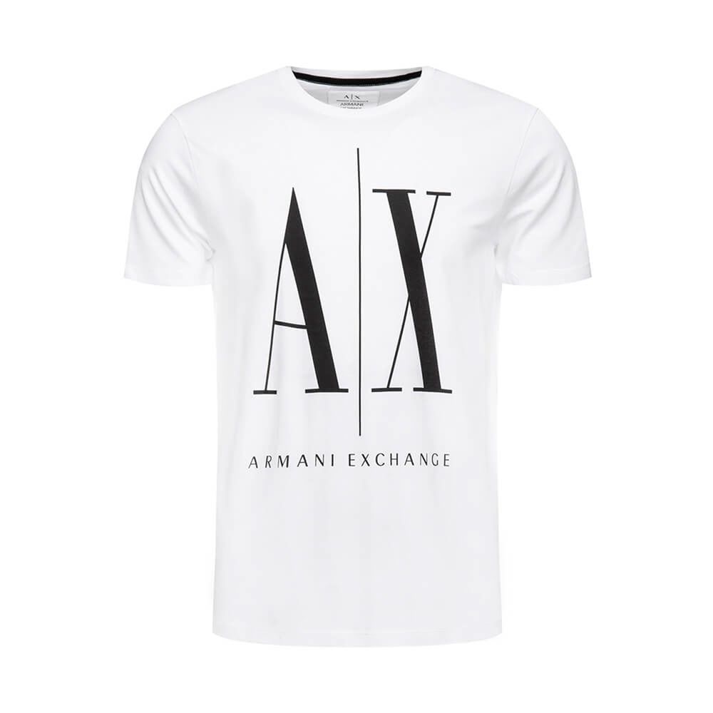 Armani Exchange White Cotton T-Shirt - IT44 | S