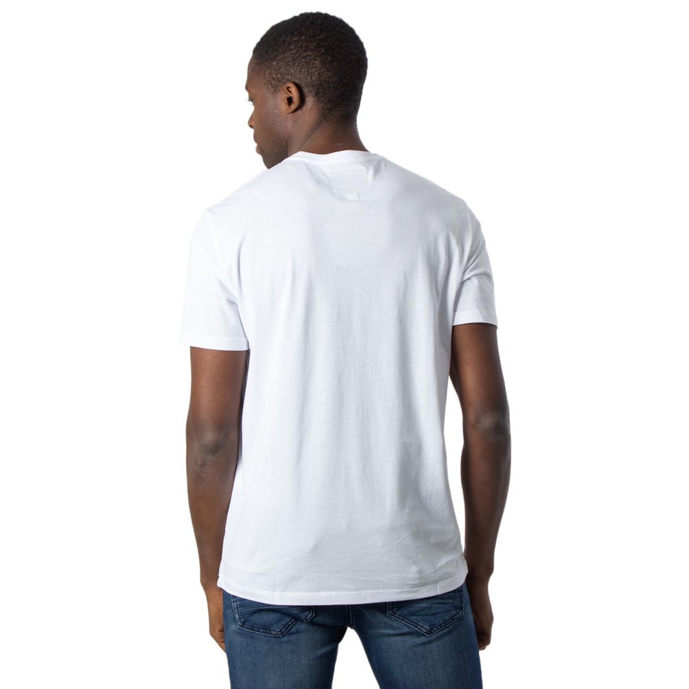 Armani Exchange White Cotton T-Shirt - IT44 | S