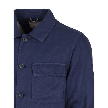 AT.P.CO Blue Linen Shirt - XS