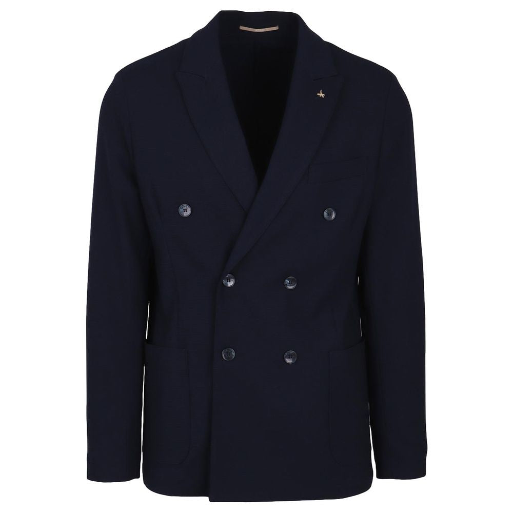 AT.P.CO Blue Polyester Blazer - IT54 | XXL