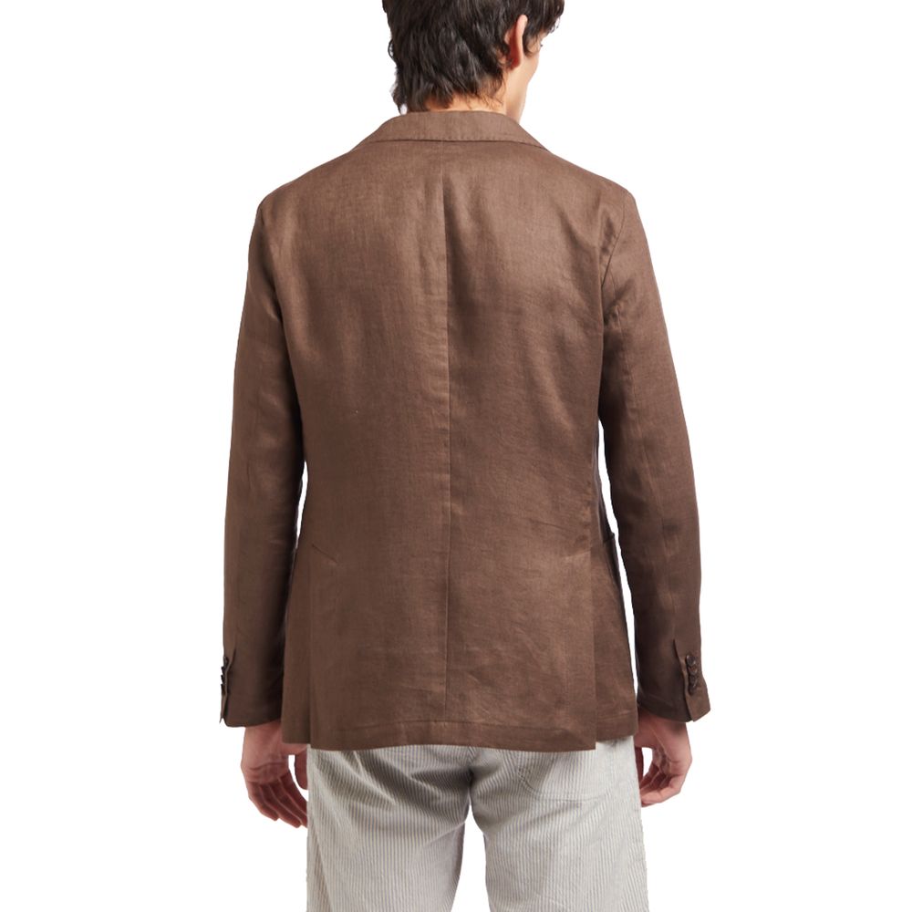 AT.P.CO Brown Linen Blazer - IT46 | S