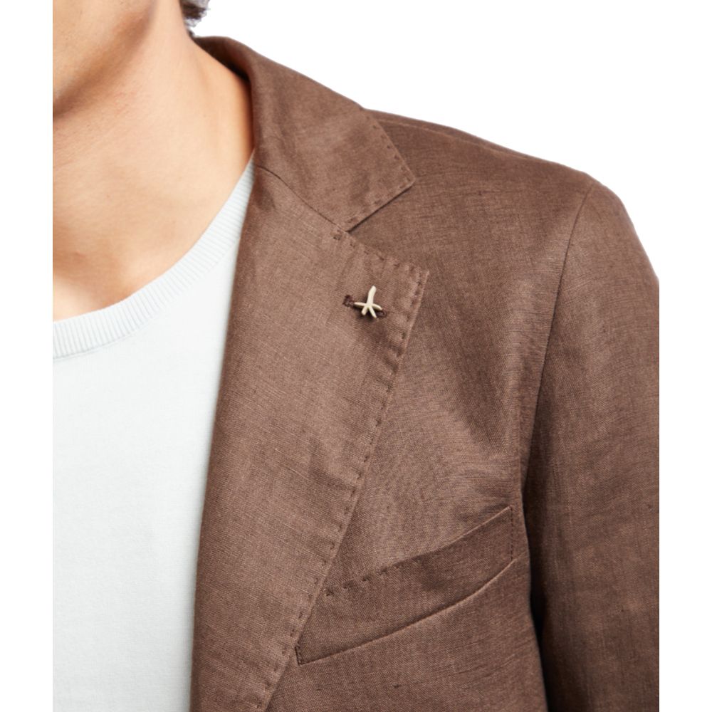 AT.P.CO Brown Linen Blazer - IT46 | S