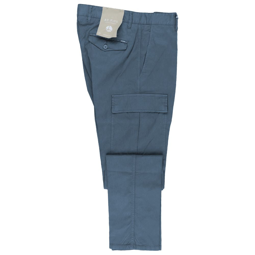 AT.P.CO Light Blue Cotton Jeans & Pant