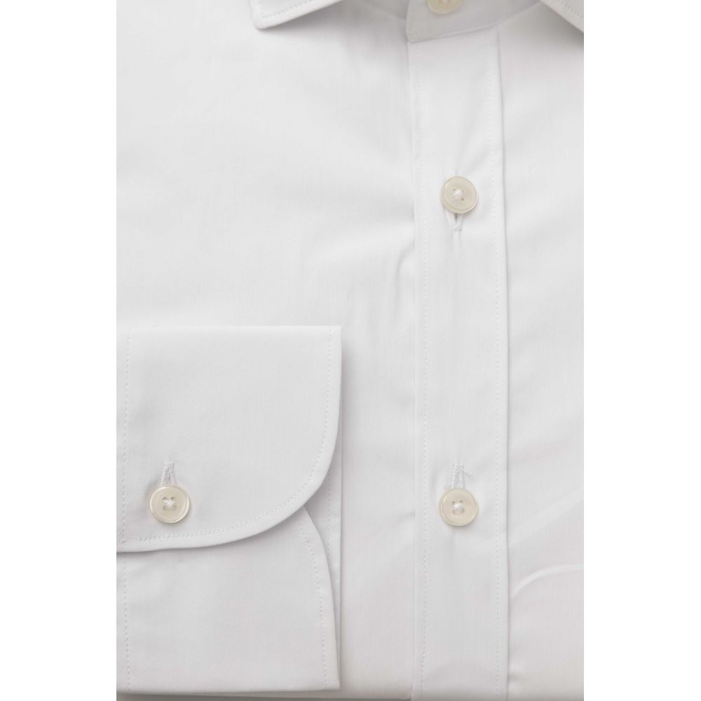 Bagutta White Cotton Men Shirt - XXL