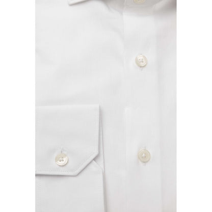 Bagutta White Cotton Men’s Shirt