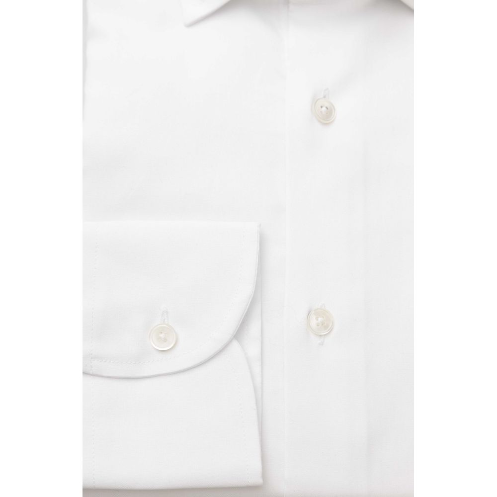 Bagutta White Cotton Men’s Shirt