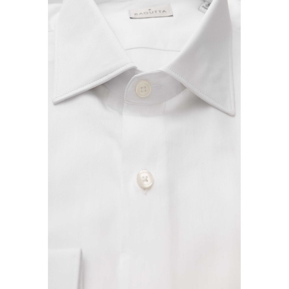 Bagutta White Cotton Men’s Shirt