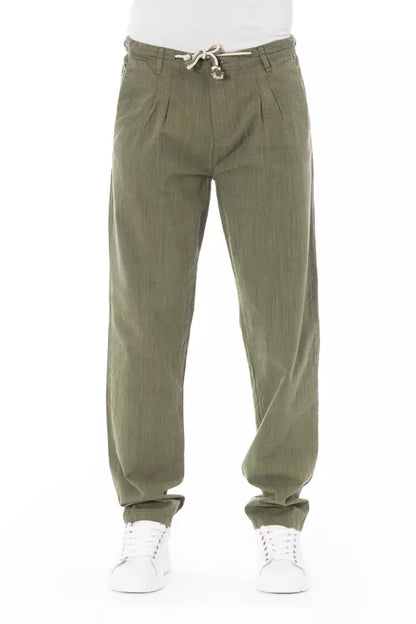 Baldinini Trend Army Cotton Men Chino Trousers - IT50 | L