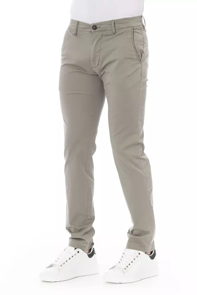 Baldinini Trend Beige Cotton Men Chino Pants