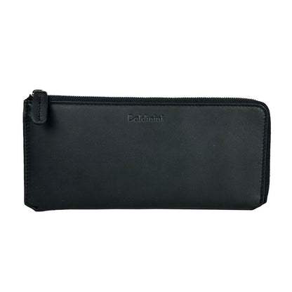 Baldinini Trend Elegant Black Leather Travel Organizer