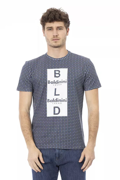 Baldinini Trend Gray Cotton Men T-Shirt - S