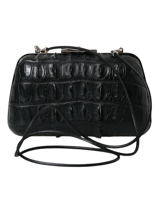 Balenciaga Elegant Crocodile Leather Evening Clutch