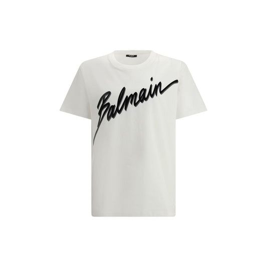 Balmain Letter Flock T-Shirt - XL