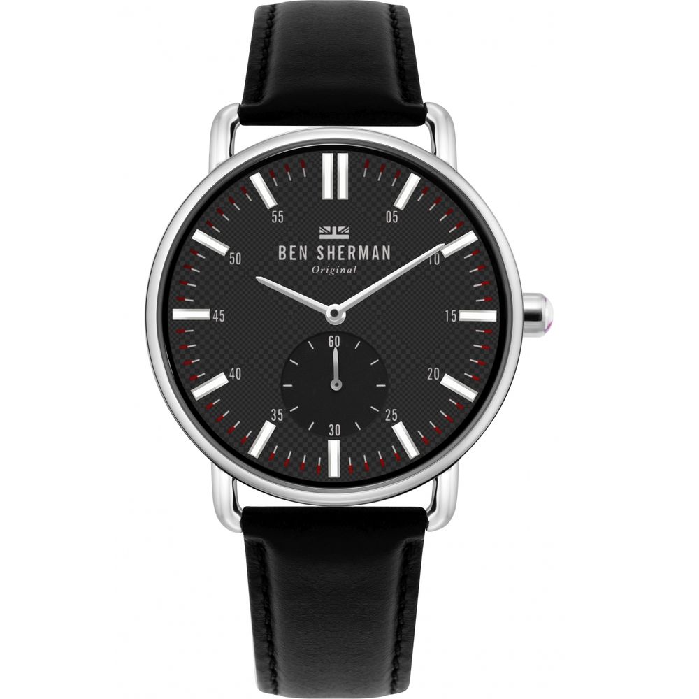 Ben Sherman Black Leather Watch