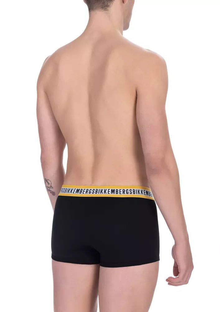 Bikkembergs Black Cotton Men’s Trunk Underwear Pack