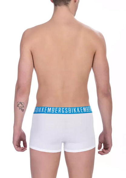 Bikkembergs White Cotton Men’s Trunk