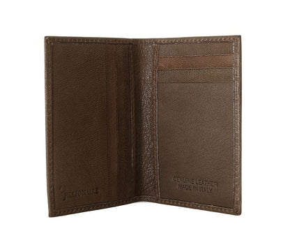 Billionaire Italian Couture Elegant Leather Men’s Wallet in Brown