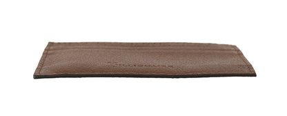 Billionaire Italian Couture Elegant Leather Men’s Wallet in Brown