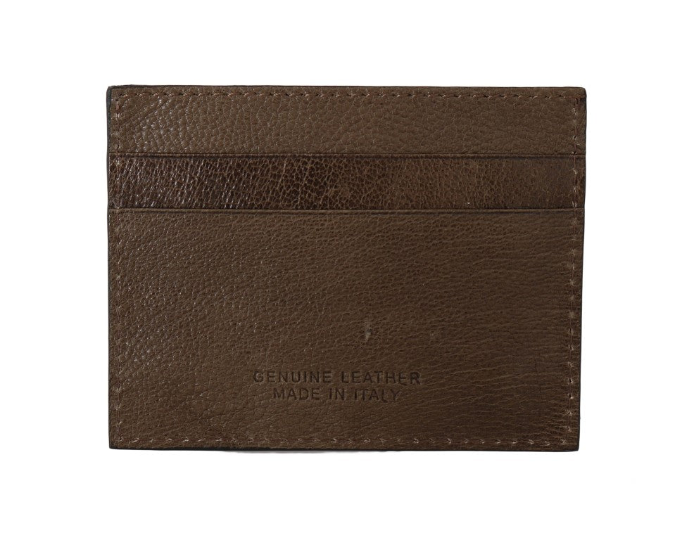 Billionaire Italian Couture Elegant Turtledove Leather Men’s Wallet