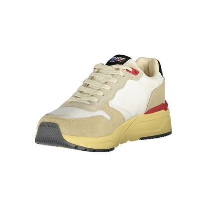 Blauer Beige Polyester Men Sneaker - EU40/US7