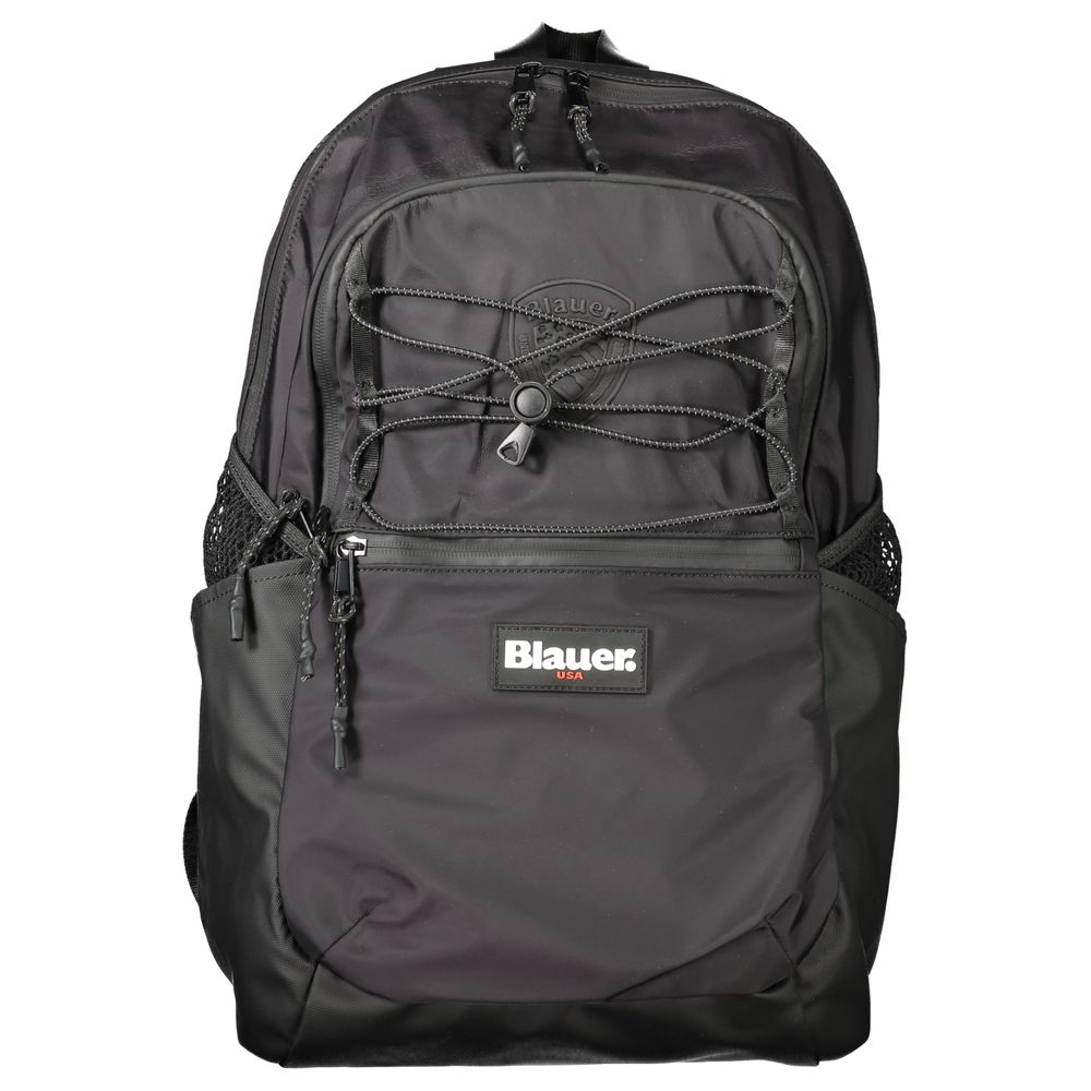 Blauer Black Polyester Men Backpack