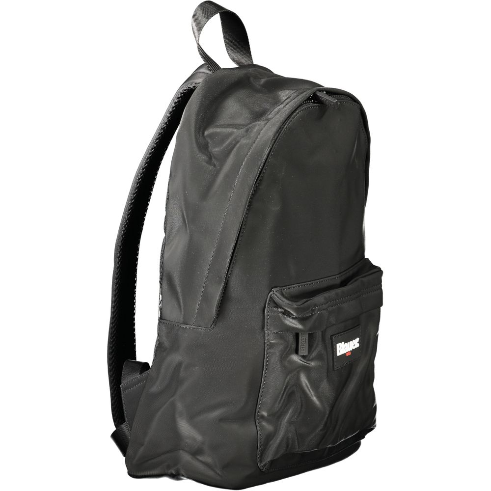 Blauer Black Polyester Men Backpack