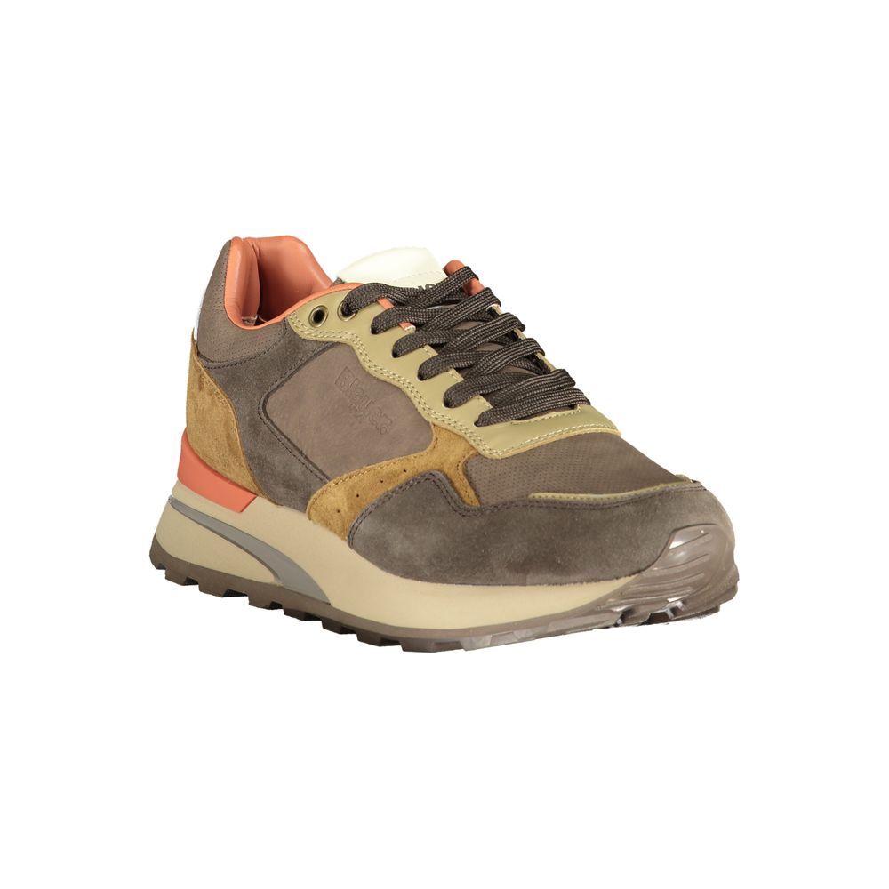 Blauer Brown Polyethylene Men Sneaker - EU40/US7