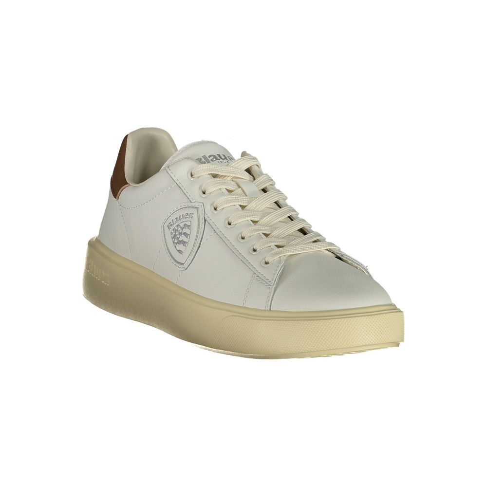 Blauer White Leather Men Sneaker - EU40/US7