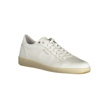 Blauer White Leather Men Sneaker - EU43/US10