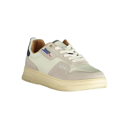 Blauer White Polyethylene Men Sneaker - EU40/US7