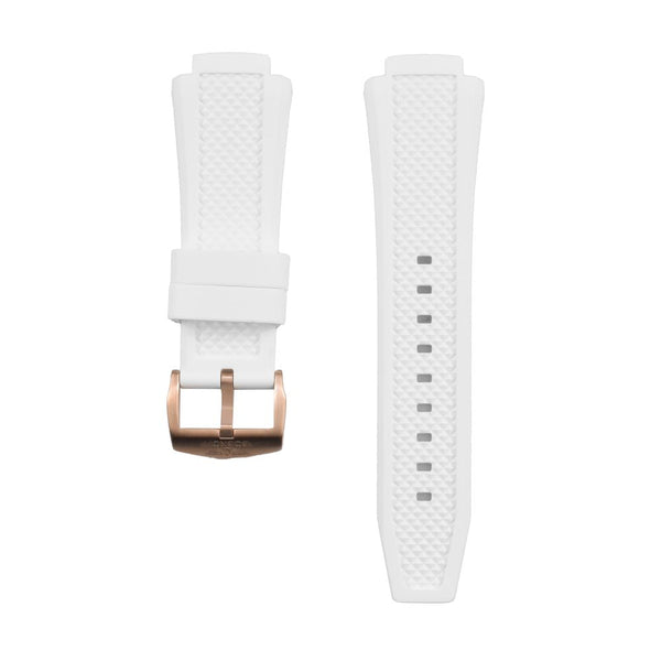 Bobroff White Silicone Watch