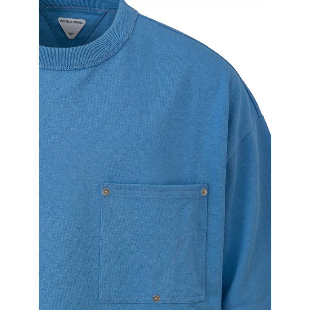 Bottega Veneta Light Blue Cotton T-Shirt - S