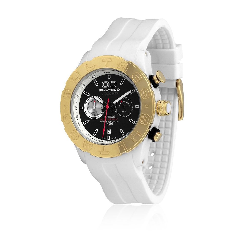 Bultaco White Rubber Watch