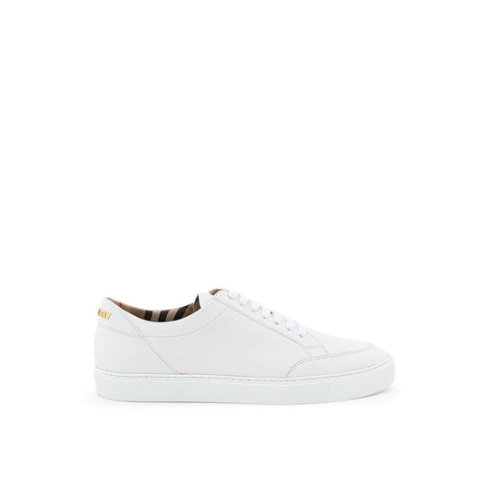 Burberry White Leather Sneaker - EU37/US7