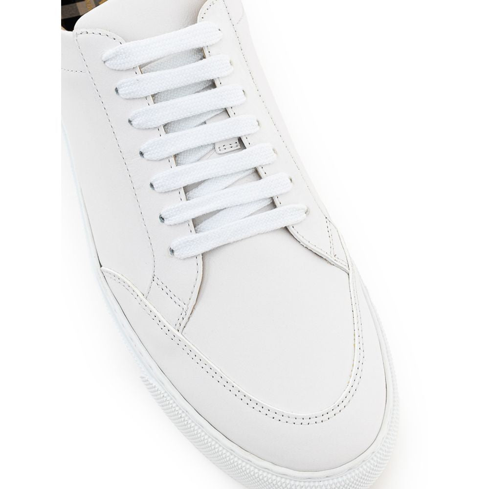 Burberry White Leather Sneaker - EU37/US7