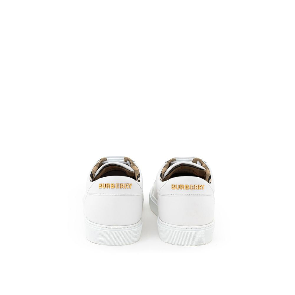 Burberry White Leather Sneaker - EU37/US7