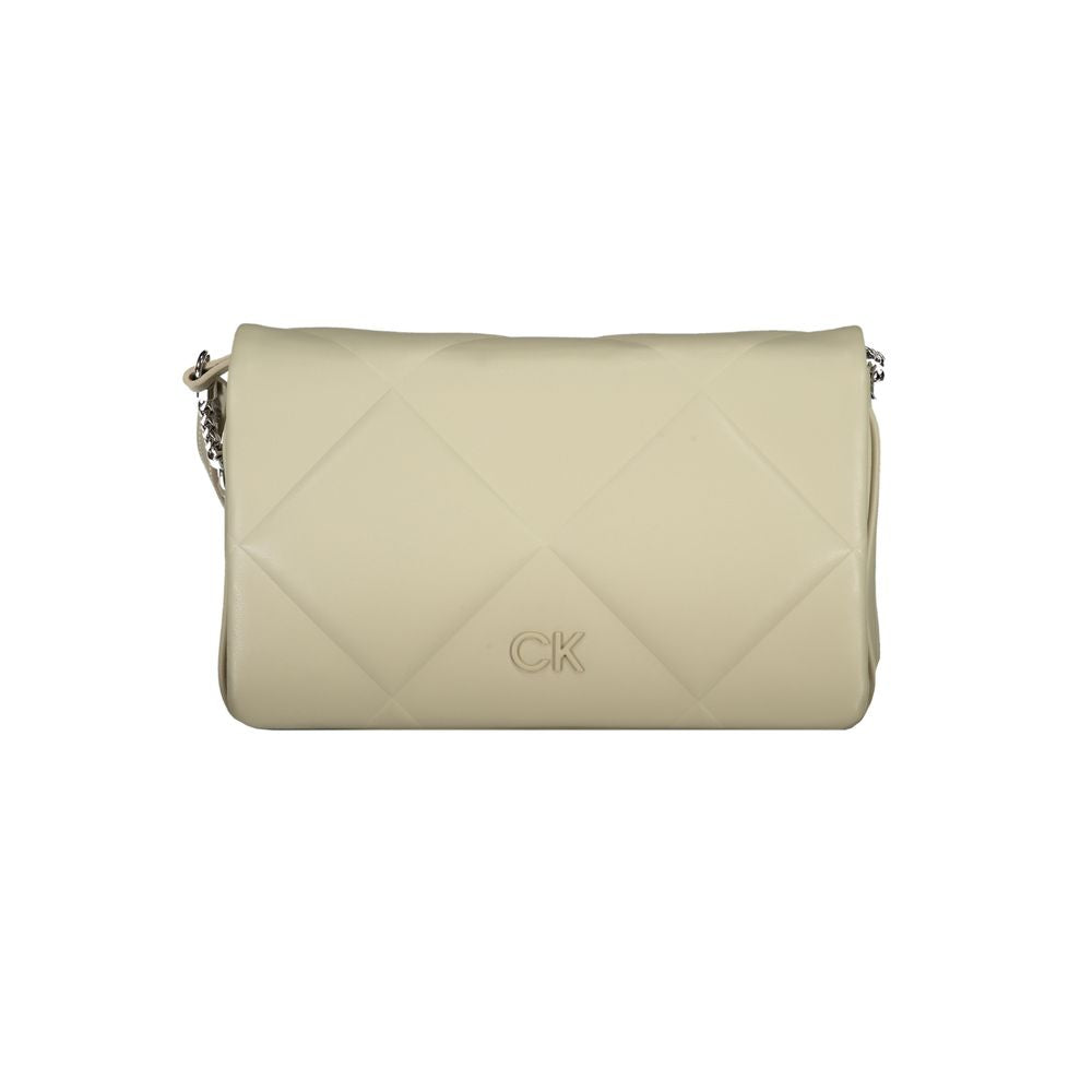 Calvin Klein Beige Cotton Handbag