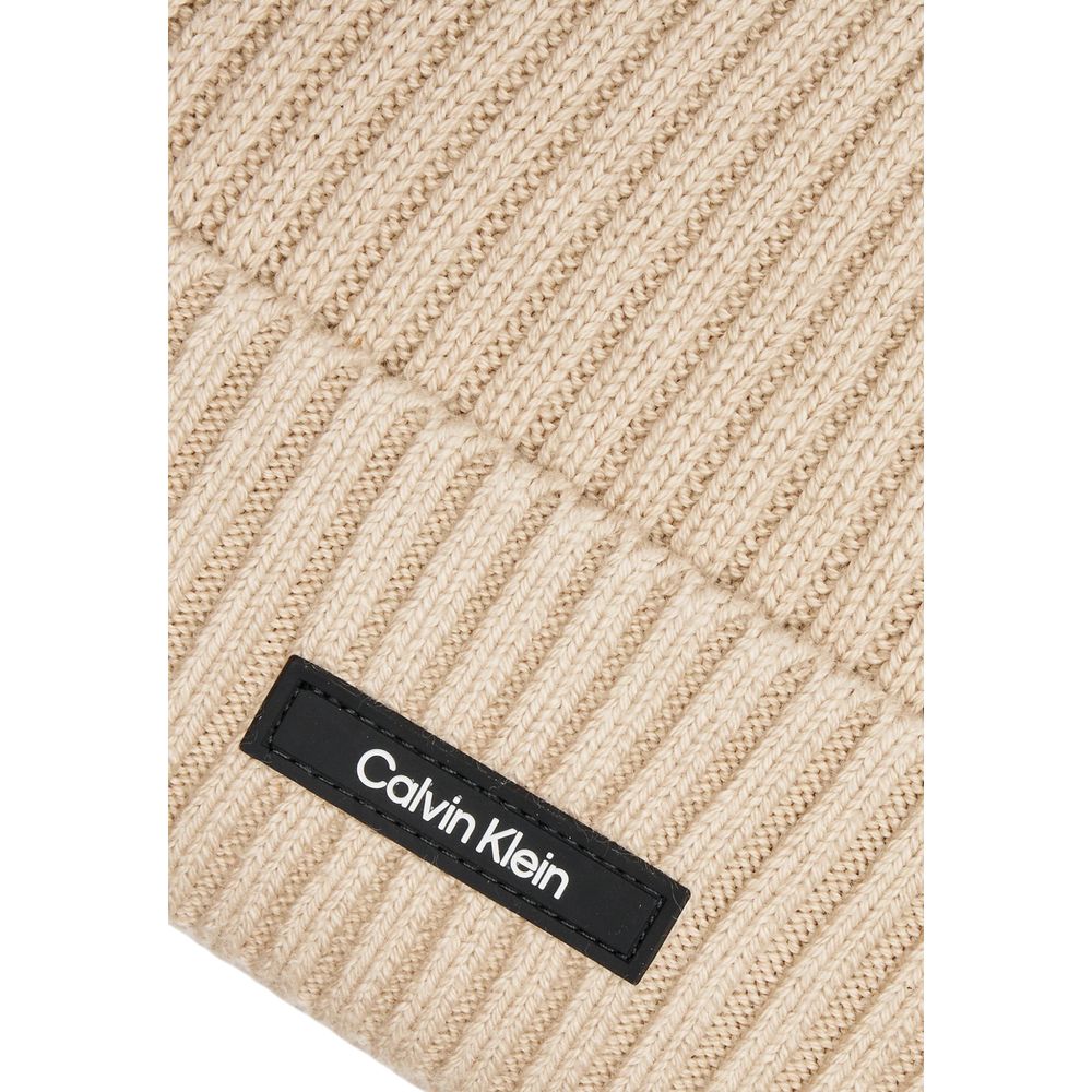 Calvin Klein Beige Organic Cotton Hats & Cap - UNI